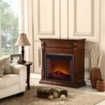 Full Size Electric Fireplace – Remote Control, Apple Spice Finish - Image 4