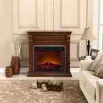 Full Size Electric Fireplace – Remote Control, Apple Spice Finish - Image 5
