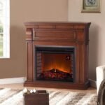 Full Size Electric Fireplace – Remote Control, Auburn Cherry Finish - Image 3