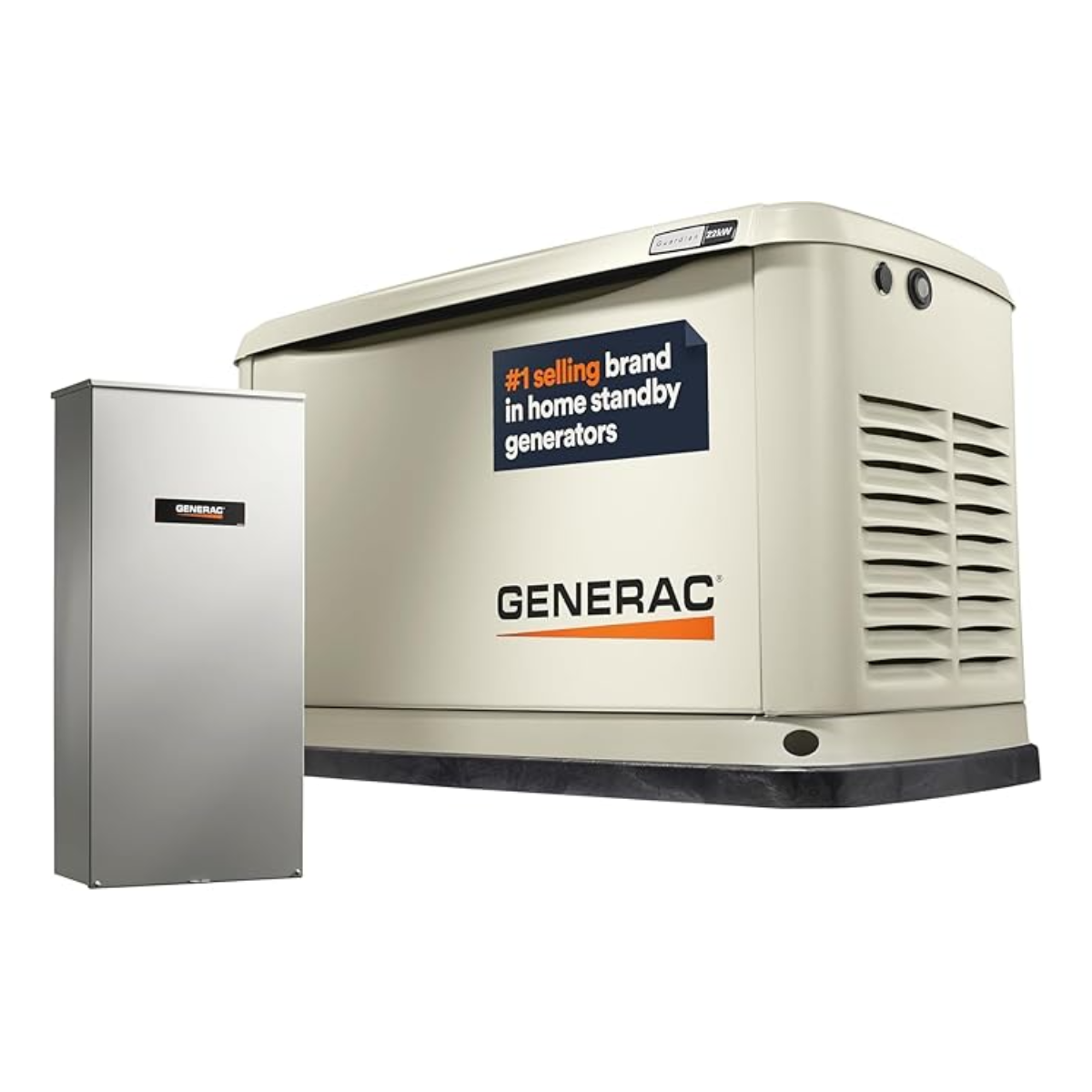 kappiri-product-40-image-1.png Guardian Series 22 kW/19.5 kW Air Cooled Home Standby Generator with Wi-Fi and Whole Home 200 Amp Transfer Switch - Image 1