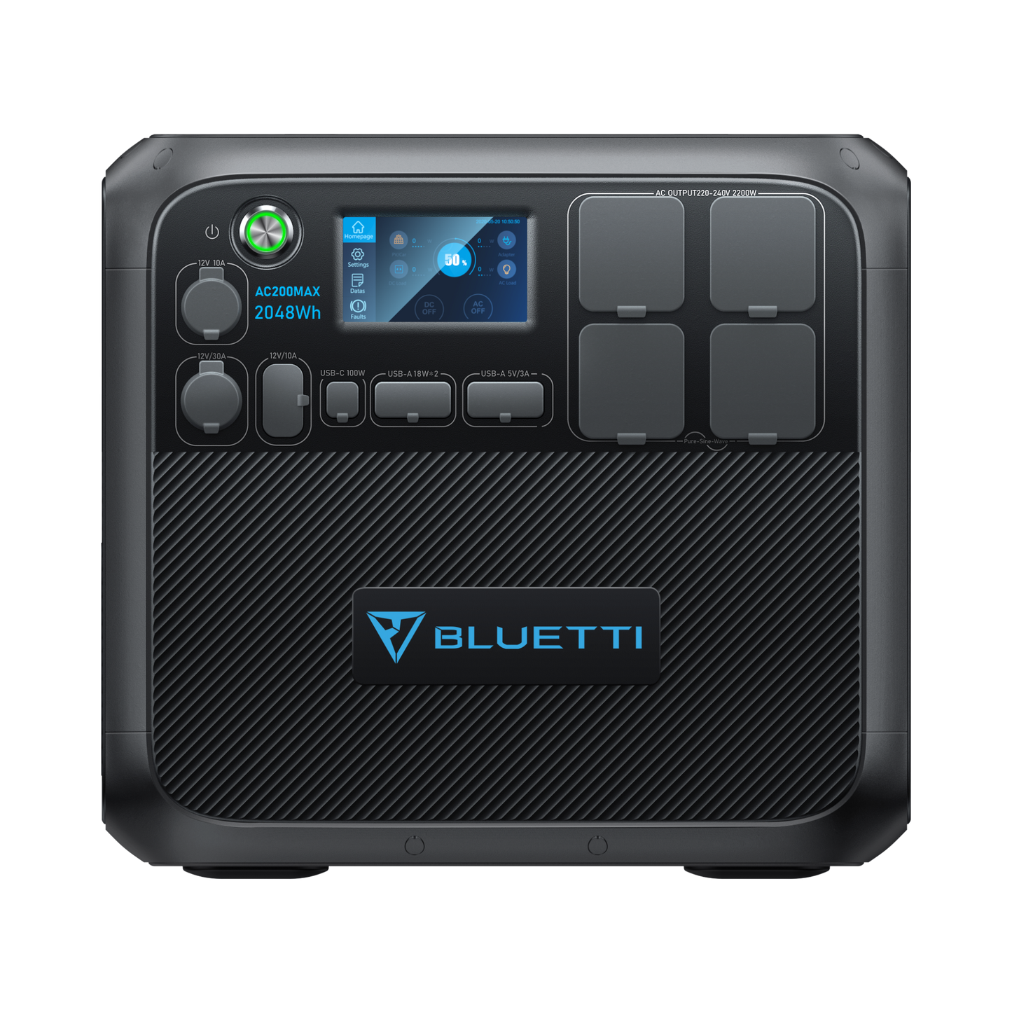 kappiri-product-5-image-1.png Bluetti Portable Generator 2200W With 350W Solar Panel Included, AC200MAX 2048Wh Solar Generator W/ 4 2200W AC Outlets, Expandable to 8192Wh for Home Backup - Image 1