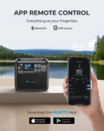 Bluetti Portable Generator 2200W With 350W Solar Panel Included, AC200MAX 2048Wh Solar Generator W/ 4 2200W AC Outlets, Expandable to 8192Wh for Home Backup - Image 4