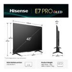 Hisense 43E7QTUK PRO 43" QLED 4K Smart TV - Image 2