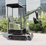 TYPHON TERROR XV STORM 1.05-Ton Mini Excavator – High-Performance Crawler Trench Digger with Protective Canopy - Image 3