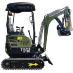 TYPHON TERROR XVIII Heavy-Duty Mini Excavator – 4000 lbs Rubber Track Digger with Kubota Diesel Engine