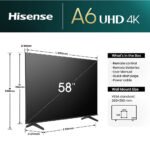 Hisense 58A6NTUK 58" UHD 4K Smart TV - Image 2