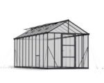 Canopia by Palram Glory 8 ft. x 20 ft. Greenhouse Kit – Grey Structure & Frost Multi Wall Panels - Image 2