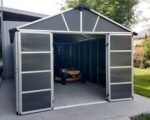 Canopia by Palram Yukon 11 ft. x 17 .2 ft. Garage Shed Kit – Dark Grey - Image 5
