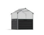 Canopia by Palram Plant Inn 4 ft. x 4 ft. Greenhouse Kit – Silver Structure & Clear Panels