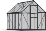 Canopia by Palram Mythos 6 ft. x 10 ft. Greenhouse Kit – Silver Structure & Twinwall Panels