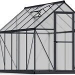 Canopia by Palram Mythos 6 ft. x 10 ft. Greenhouse Kit – Silver Structure & Twinwall Panels