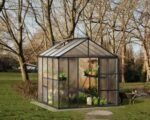 Canopia by Palram Glory 8 ft. x 8 ft. Greenhouse Kit – Grey Structure & Frost Multi Wall Panels - Image 3