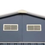 Duramax Imperial Metal Garage Dark Gray with White Trim 12×26 - Image 2