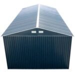 Duramax Imperial Metal Garage Dark Gray with White Trim 12×26 - Image 10