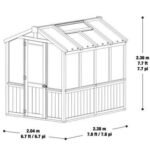 Yardistry 6.7′ x 7.8′ Meridian Greenhouse - Image 7