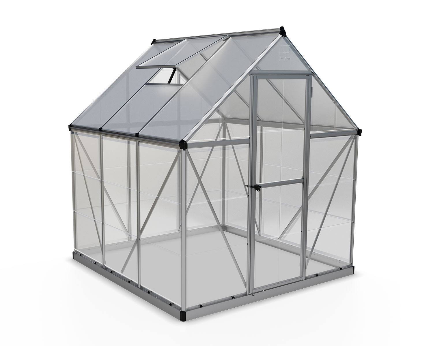 gmc-4c90e8eabf19.jpg Canopia by Palram Hybrid Hobby 6 ft. x 6 ft. Greenhouse Kit – Hybrid Panels - Image 1
