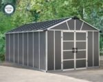 Canopia by Palram Yukon 11 ft. x 17 .2 ft. Garage Shed Kit – Dark Grey