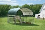 Shelterlogic Corral Shelter 1 3/8″ 7.5 oz. Green Cover (Corral panels not included), 12 x 12 ft - Image 7