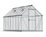 Canopia by Palram Mythos 6 ft. x 14 ft. Greenhouse Kit – Silver Structure & Twinwall Panels