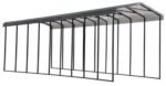 Arrow Carport, 14x42x14, Charcoal - Image 11