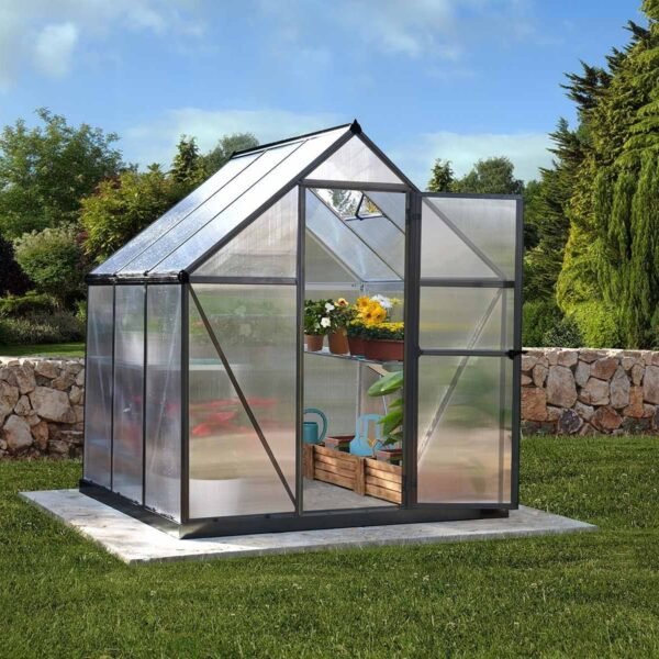 Canopia by Palram Mythos 6 ft. x 6 ft. Greenhouse Kit – Twinwall Panels
