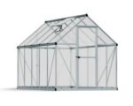 Canopia by Palram Mythos 6 ft. x 10 ft. Greenhouse Kit – Silver Structure & Twinwall Panels - Image 2