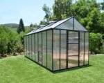 Canopia by Palram Glory 8 ft. x 16 ft. Greenhouse Kit – Grey Structure & Frost Multi Wall Panels - Image 2