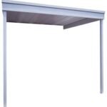 Attached Carport/Patio Cover 10 x 10 ft. Eggshell
