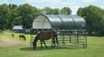 Shelterlogic Corral Shelter 1 3/8″ 7.5 oz. Green Cover (Corral panels not included), 12 x 12 ft - Image 6