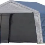 ShelterLogic Shed-in-a-Box 12 x 12 x 8 ft Peak Gray