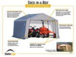ShelterLogic Shed-in-a-Box 12 x 12 x 8 ft Peak Gray - Image 6