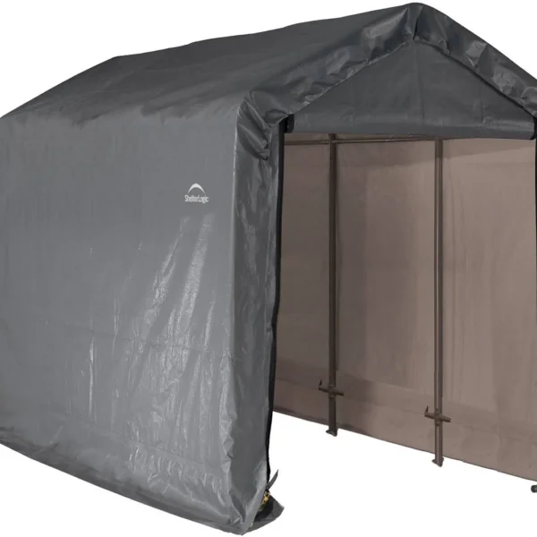 ShelterLogic Shed-in-a-Box 6 x 12 x 8 ft Peak Gray