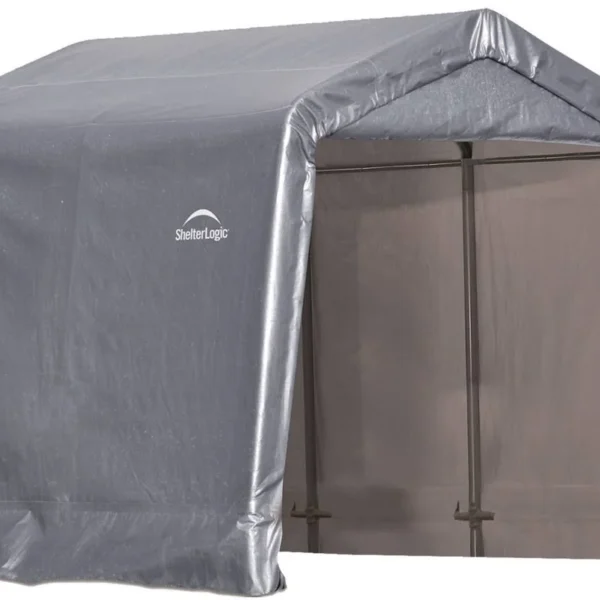 ShelterLogic Shed-in-a-Box 8 x 8 x 8 ft Peak Gray
