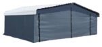 Arrow Enclosure Kit ONLY for Arrow Carport, 20 ft. x 20 ft. Gray