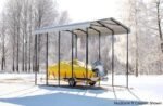Arrow Carport, 14x42x14, Eggshell