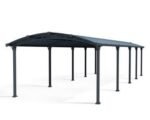 Canopia by Palram Arcadia 12 ft. x 35 ft. Carport Kit – Grey Structure & Twin Wall Panels
