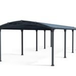 Canopia by Palram Arcadia 12 ft. x 35 ft. Carport Kit – Grey Structure & Twin Wall Panels