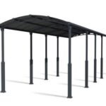 Canopia by Palram Alpine 12 ft. x 35 ft. Carport Kit – Grey Structure & Twin Wall Panels