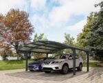 Canopia by Palram Arizona Double Wings 16 ft. x 19 ft. Carport Kit – Grey Structure & Solid Panels