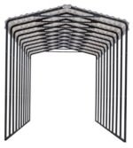 Arrow Carport, 14x42x14, Eggshell - Image 8