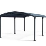 Canopia by Palram Arcadia 12 ft. x 21 ft. Carport Kit – Grey Structure & Twin Wall Panels